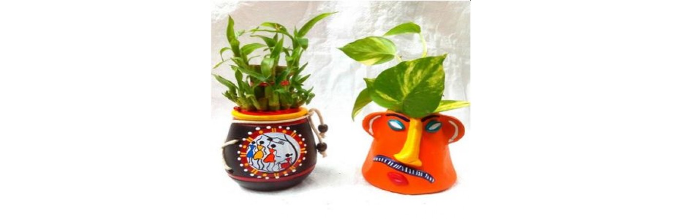 Handmade Terracotta Customized Flower Pots- Design3